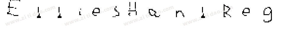 EddiesHand Regular字体转换